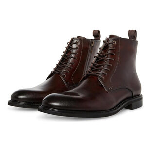 Steve Madden Yorick Men's Casual Boot Brown Leather 12 M